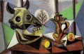 Stillleben au Kran de taureau 1939 kubistisch